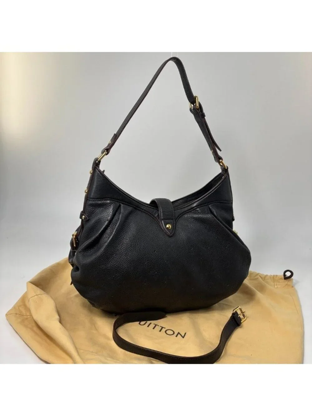 Louis Vuitton Mahina XS Shoulder Bag Black